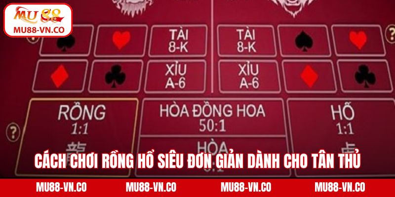 Cách chơi Rồng Hổ siêu đơn giản dành cho tân thủ
